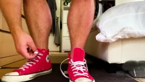 Red converse those red high tops have been my trusty gym mates but it