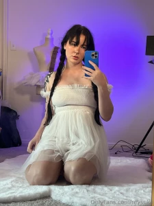 I wore white so you d wish to see what s under it