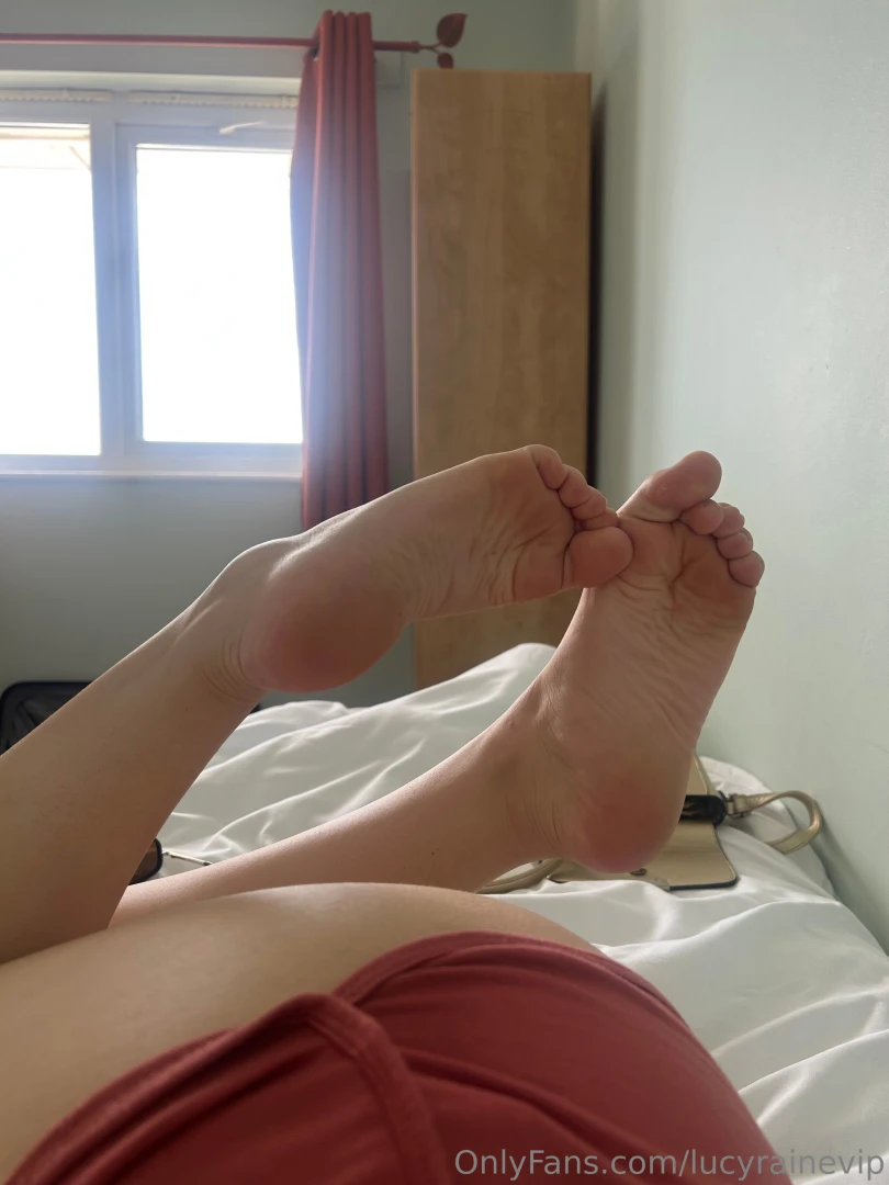 Wanna lick from my soles all the way to my 