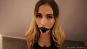 How to be a good girl wear your gag and look pretty enjoy edging to
