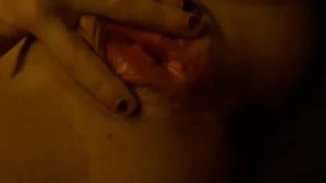 Just been fucked cum inside my