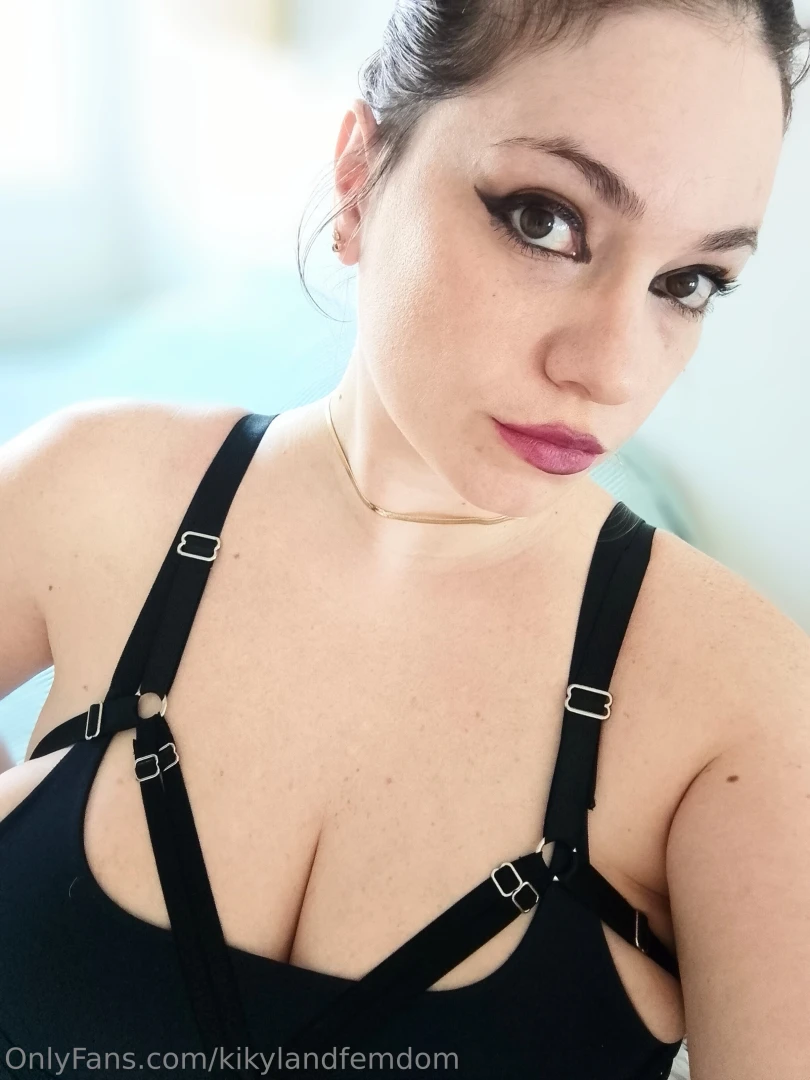 Close up of your mistress s inquisitive gaze have you been a good boy 