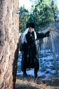 I also did a winter yasha photoshoot up on big bear mountain me and a