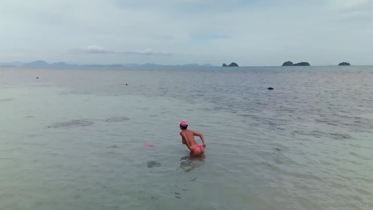 Naked swimming why not when there s only me and the ocean around you 