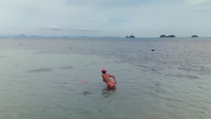 Naked swimming why not when there s only me and the ocean around you