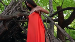 In the forest the fear of being noticed adds to the acute orgasm in my