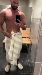 Little tease in the locker room