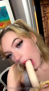 Who s ready to be down my throat like this banana