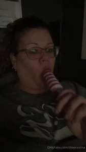 Just enjoying a popsicle after being the hospital getting iv treatment