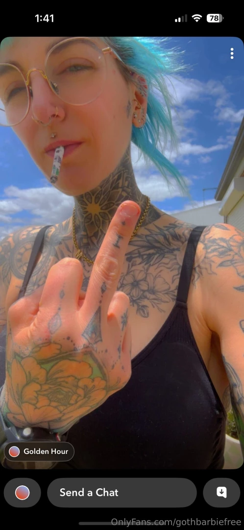 Fuck you and have a nice day x follow my insta gothbarbie1989 
