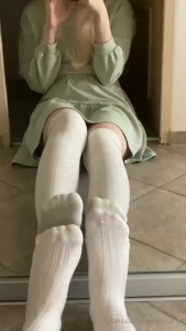 Taking my thigh-highs off for you