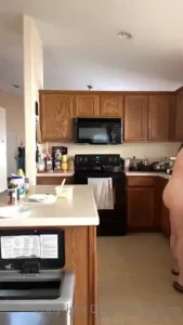 Naked cooking for all of you to enjoy