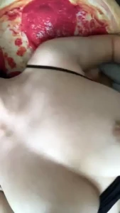 Can t stop playing with my tits they ve been so huge this week