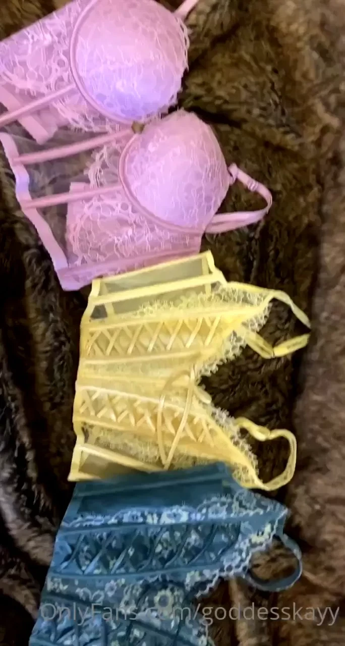 Some new lingerie tops to try 