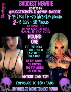 Baddest newbie round one who will be of s baddest newbie boost my part 3