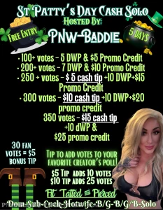 St patty s day cash solo promo kat_rinka want your own solo nbsp nbsp part 1