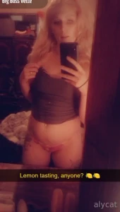 Anyone up for some lemon tasting uncensored full body nude alycat1367
