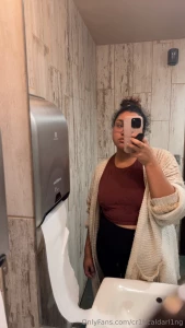 Mirror pics on the clock and i had the audacity to whip my titties out