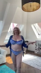 Happy monday bikini day blue white zigzag two piece all ready for this
