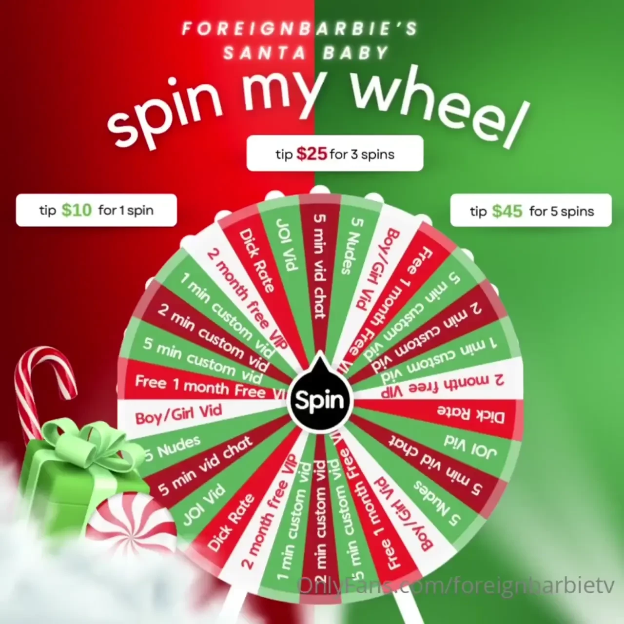 Spin my wheel for free when you join my vip page send me emoji to cash 