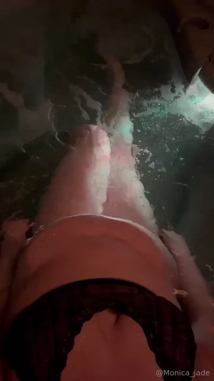 Panties came off for some hot tub fun 