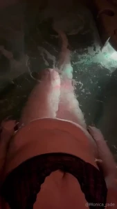 Panties came off for some hot tub fun