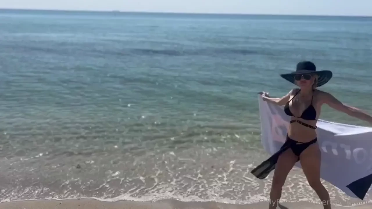 Me at the beach with my porn hub towel check out the boobies 