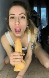 I ride my big dildo can t stop daddy part 2