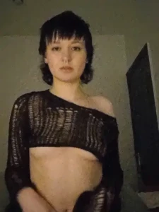 Politely shows you my tiddies