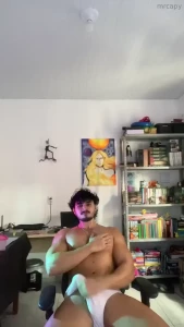 I was so horny that i came by hitting one over my underwear part 1