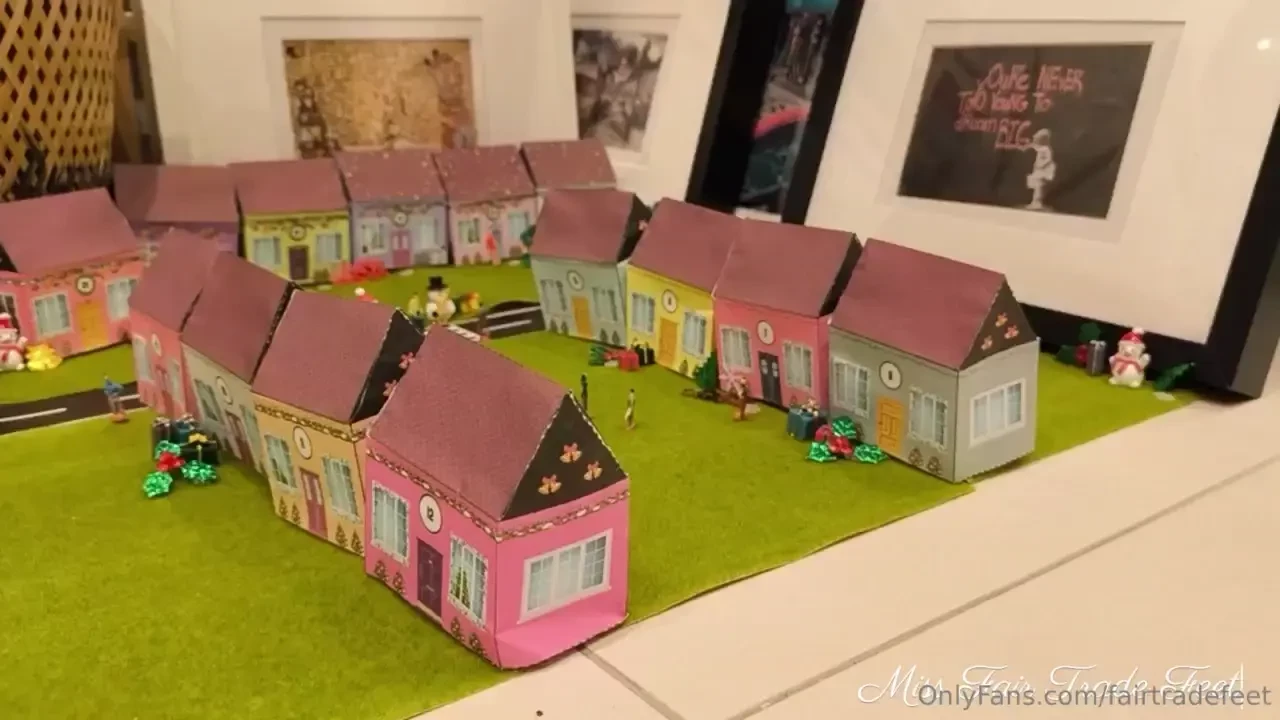 Giantess fair trade was peacefully taking her morning coffee thinking 