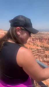 My booty out hiking natty parks thick milf in the wild part 1