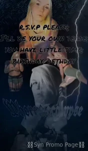 It s my birthday month i only want the blackest of gifts for my