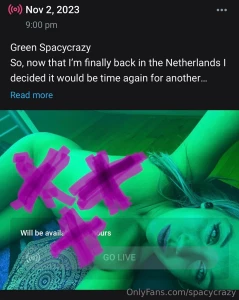 Solarium livestream alert at 9 o clock this evening spacycrazy_vip ooh