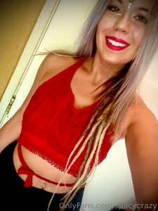 Want to see what i m hiding with this cute red top check out my next part 2