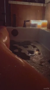 I always touch myself during a bubble bath
