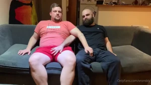 I invited this hot bear for movies nights and we end up fucking