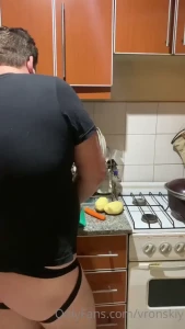 I like to cook and to cum why not to combine both things