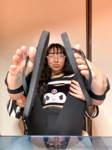 Just casually putting my flip flops where they shouldn t be