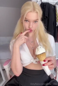 Girls only need a promise of the whole world to be happy and some ice