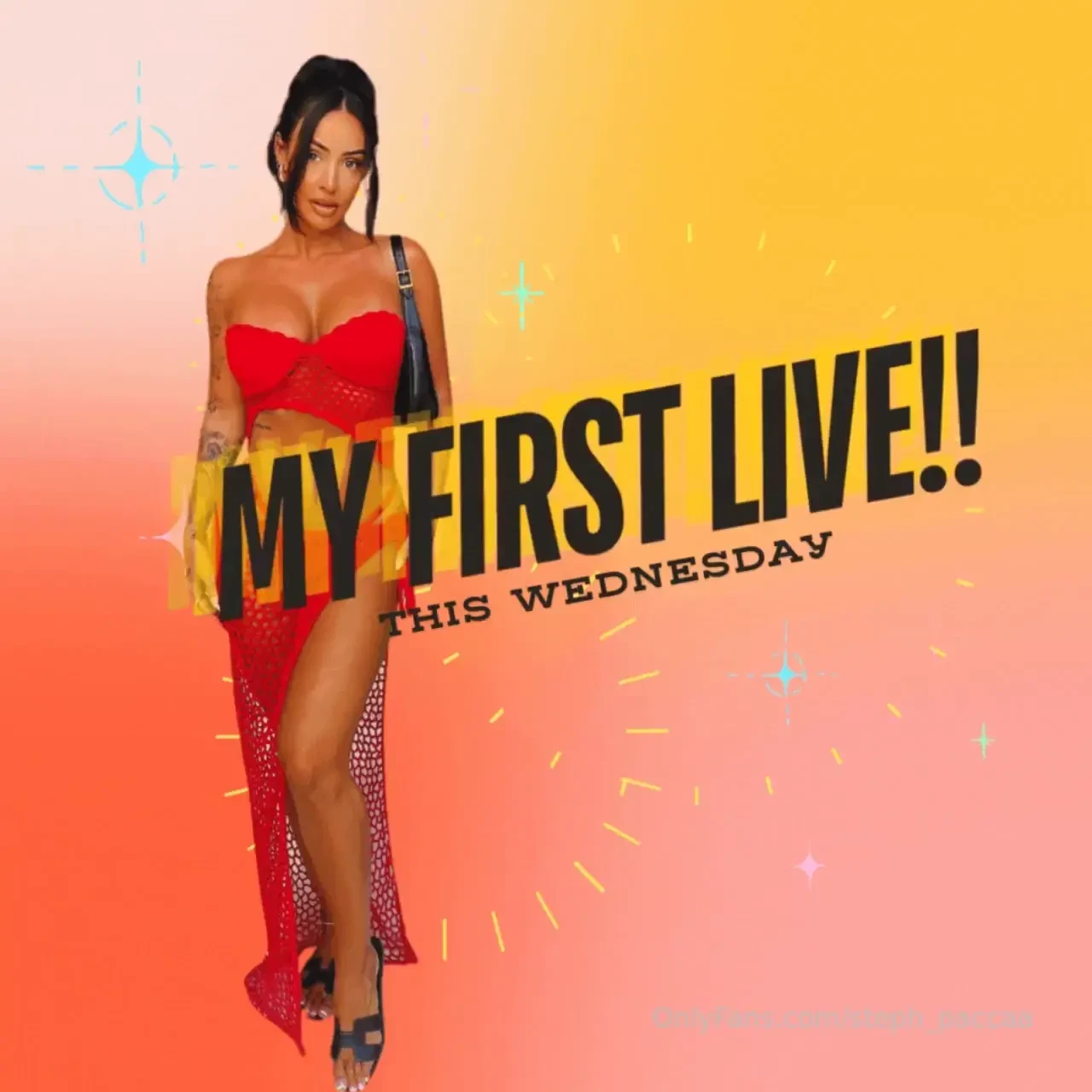 Make sure you come to my very first live today can t wait to talk to 