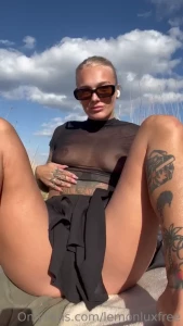 Wanna see a naked wet creamie pussy just played with my massive dildo