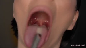 Mouth show and cum play fyp uvula mouth cumplay cuminmouth cutie
