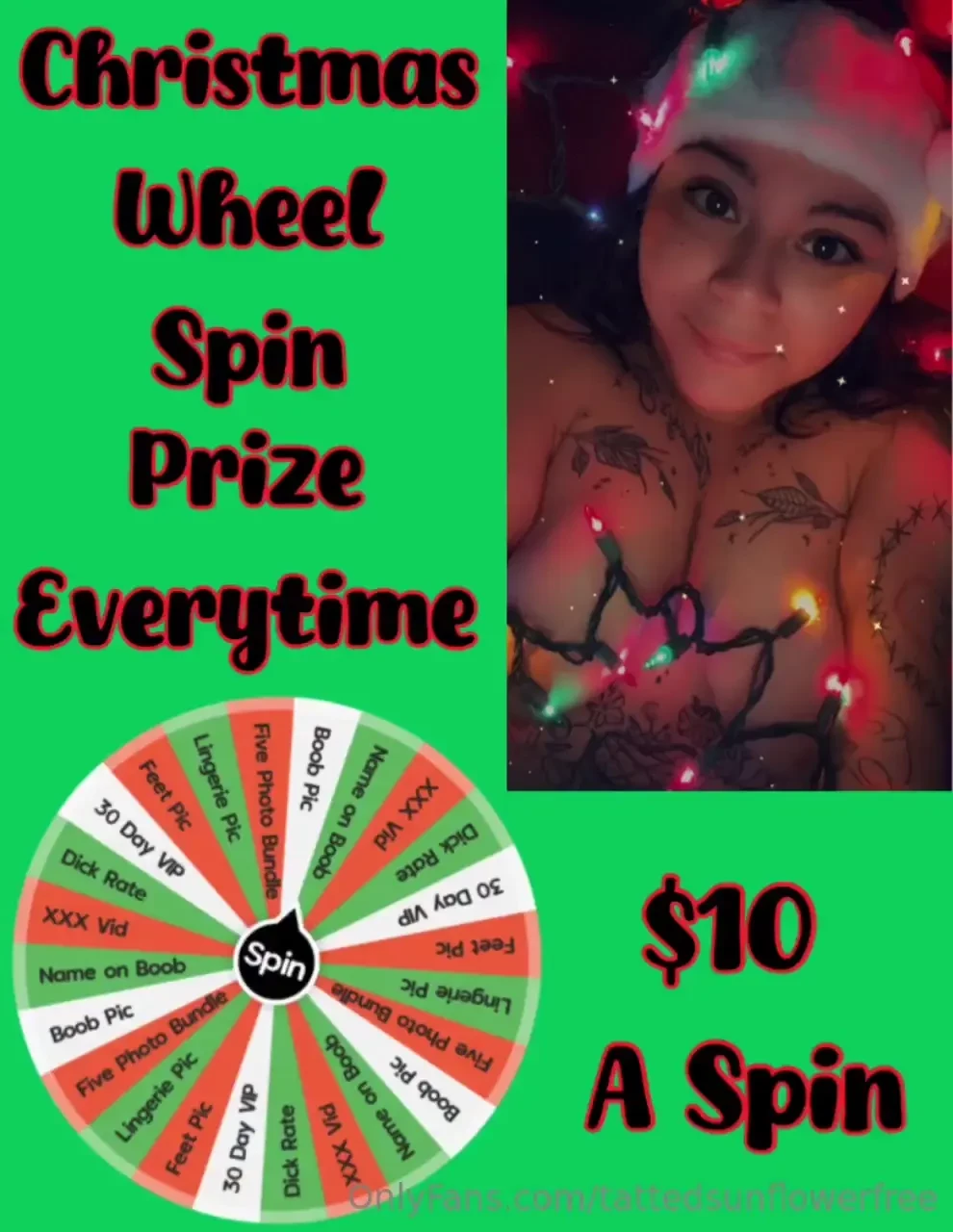 Ready to spin the wheel tip below and i ll dm your prize 