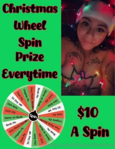Ready to spin the wheel tip below and i ll dm your prize