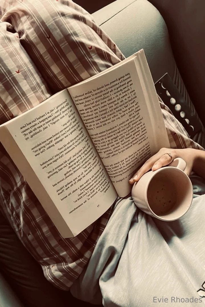 Cozy reading day tired of buying actual physical books though 