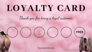 Loyalty card this weekend only friday- sunday buy 5 videos and get a