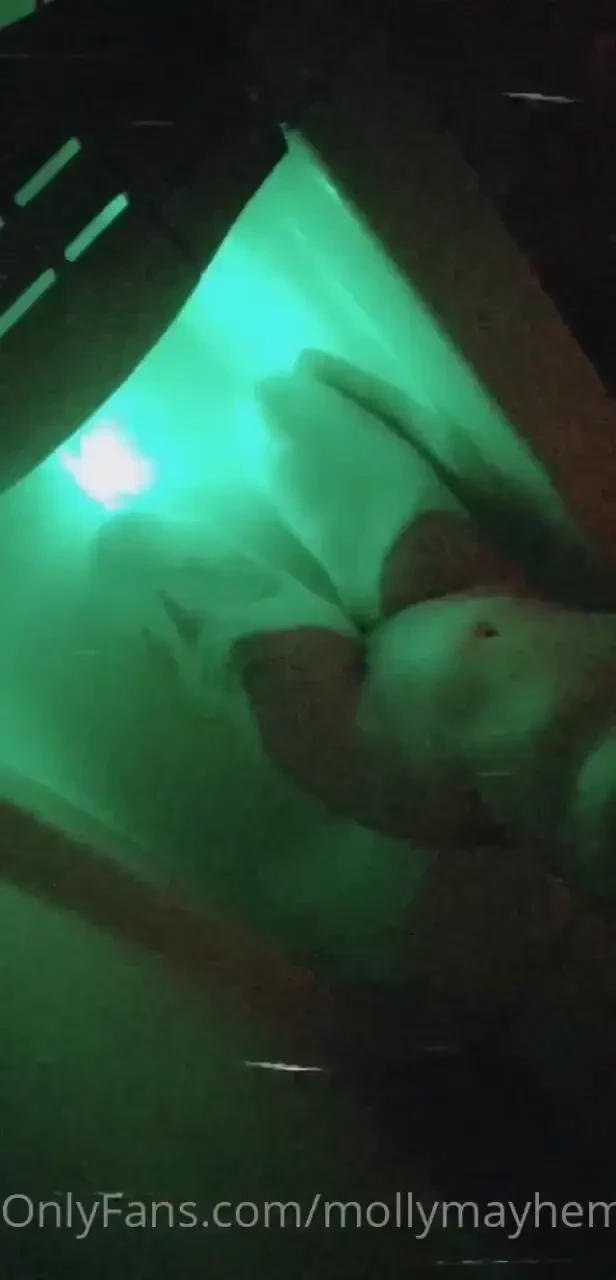 Check out this neat bath bomb that made my bath glow 