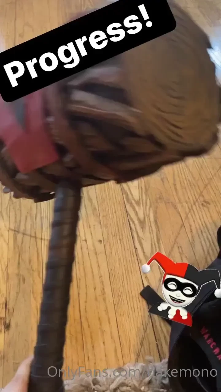 Update on my harley quinn mallet i m glad i m not procrastinating 