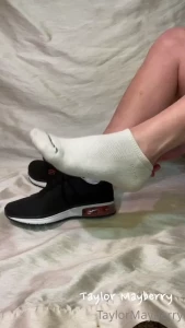 Getting sneakers off my feet after a workout is always such a relief